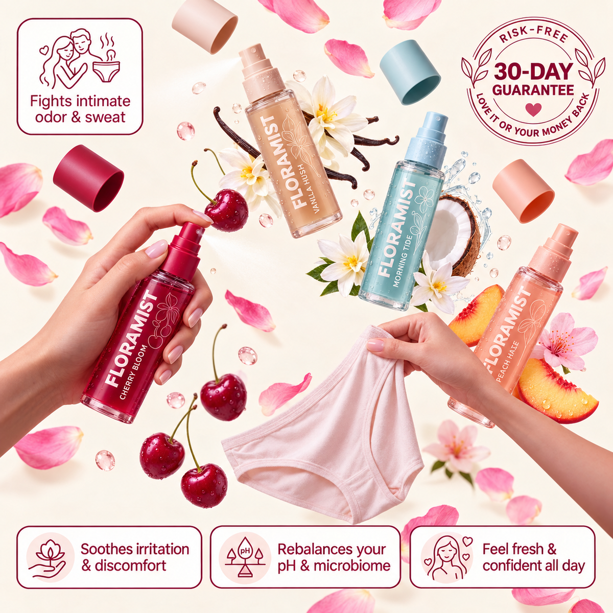 FLORAMIST™ Prebiotic Anti-Odor Intimate Comfort Mist