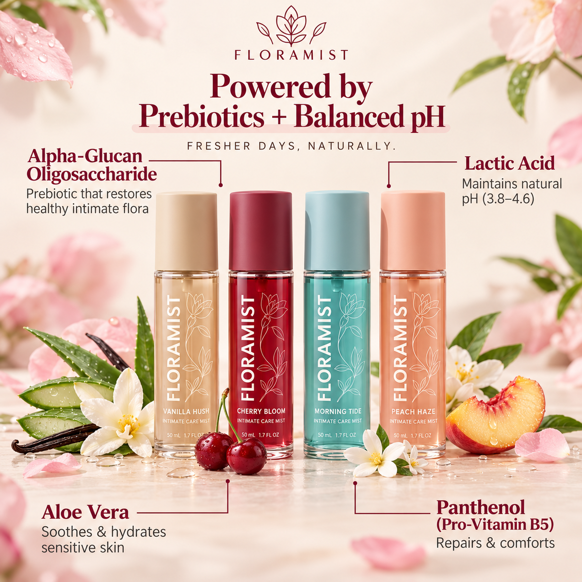 FLORAMIST™ Prebiotic Anti-Odor Intimate Comfort Mist