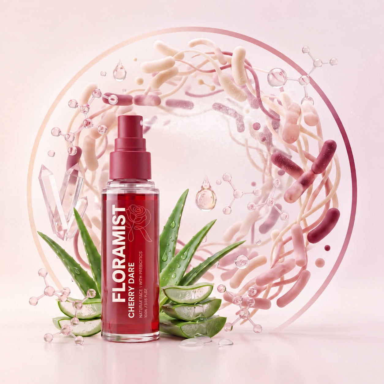 Floramist prebiotic intimate mist formula and microbiome support